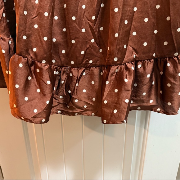 Torrid Brown Asymmetrical Ruffled Sundress - Picture 7 of 7